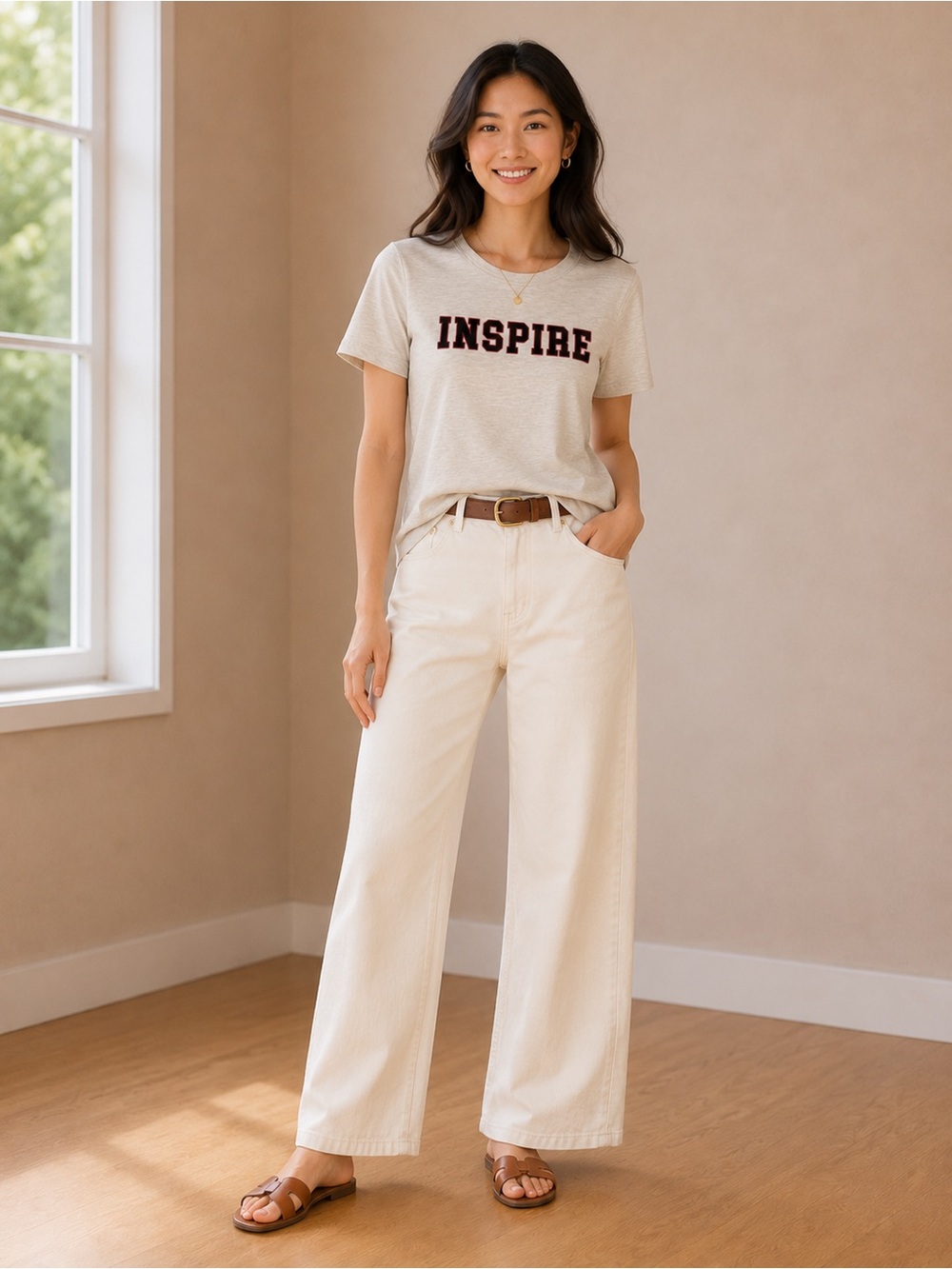 LOFT Inspire Short Sleeve Tee - Light Heather